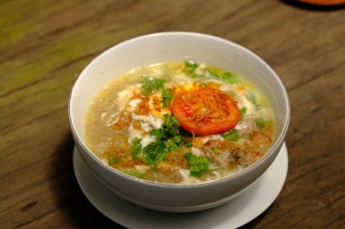 Traditional chicken soup of Indonesia
