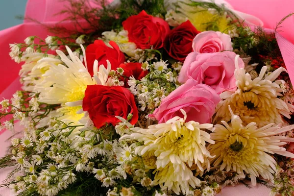 Beau Bouquet Fleurs Concept Mariage — Photo
