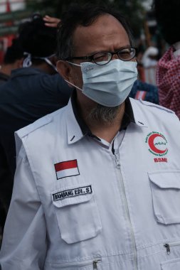 Yogya, Endonezya. 21 Aralık 2018. Yogyakarta 'nın Sıfır Noktası' nda Müslüman unsurlar Uygur savunmasında gösteri yaptı. Uygurlu Müslümanlar Çinlilerin ırkçı ve ayrımcı eylemlerine maruz kalıyor