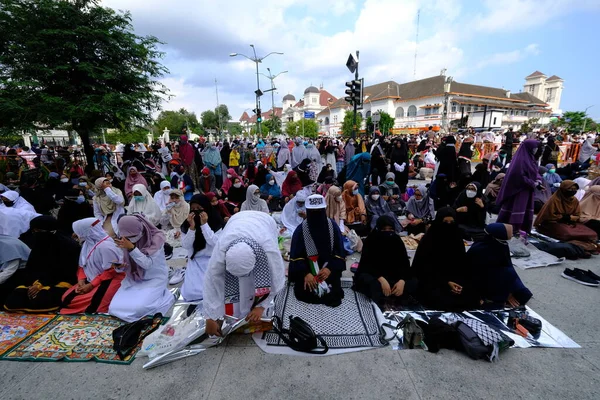 Yogya Endonezya Mayıs 2021 Covid Salgını Sırasında Yapılan Kurban Bayramı — Stok fotoğraf