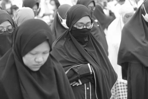 Yogya Endonezya Aralık 2018 Yogyakarta Nın Sıfır Noktası Nda Müslüman — Stok fotoğraf