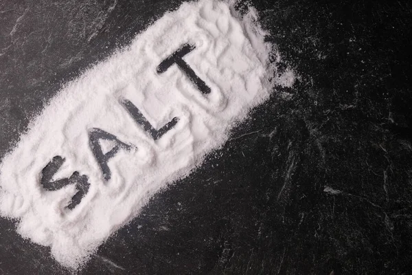Fint Salt Bordssalt Typ Mineral Som Kan Det Att Smaka — Stockfoto