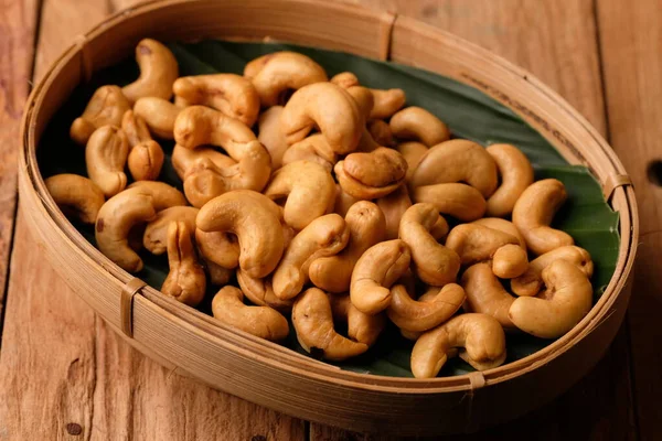 Kacang Mete Mede Goreng Cashew Een Soort Plant Van Anacardiaceae — Stockfoto