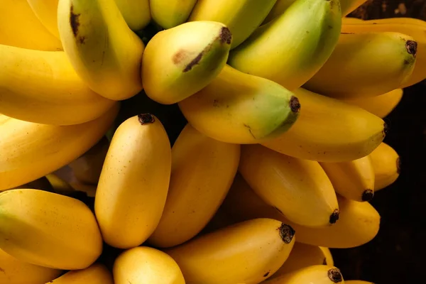 Bananas Lady Finger São Cultivares Diploides Musa Acuminata Eles São — Fotografia de Stock