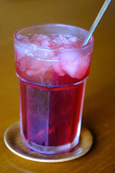 Kombocha Rosella Бродильный Напиток Цветов Роселлы Воды Сахара Натуральные Пробиотики — стоковое фото