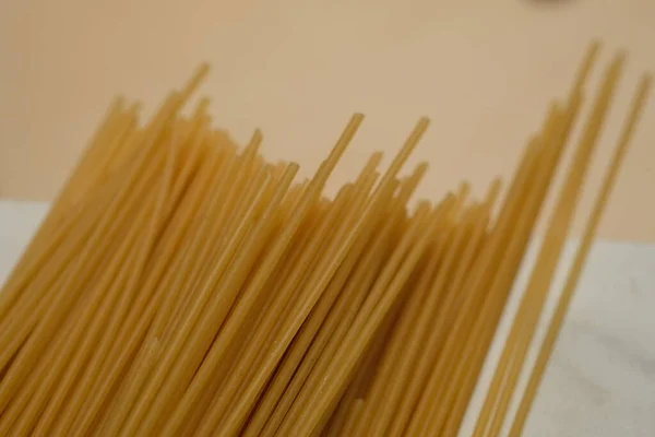 Close Gluten Free Spaghetti Gluten Free Spaghetti Made Whole Wheat — Stock Photo, Image