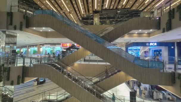Vue Aménagement Escalier Roulant Aeon Mall Dans Sud Jakarta Criss — Video