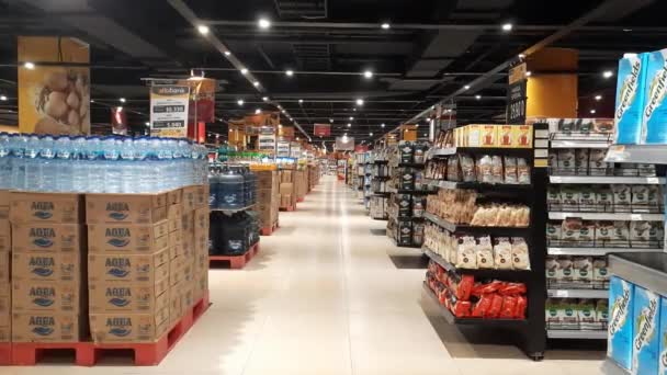 Ситуация Ночью Заброшенном Супермаркете Джакарте Индонезия Первый Понедельник Сентября 2022 — стоковое видео