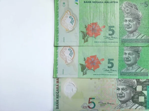 Μαλαισιανό Νόμισμα Ringgit Πέντε Μαλαισιανά Ringgit — Φωτογραφία Αρχείου