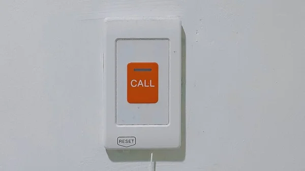 Close up view of nurse call button in the hospital
