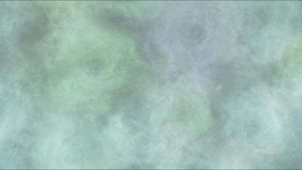 灰绿色的星云云彩 幻想星云旋涡 — 图库视频影像
