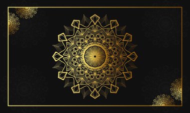 Şık Mandala Desen Tasarımı Çizimi