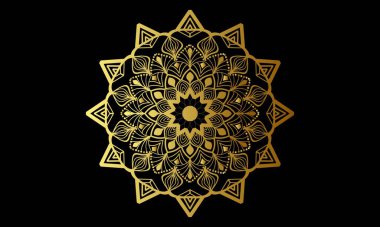 Şık Mandala Desen Tasarımı Çizimi