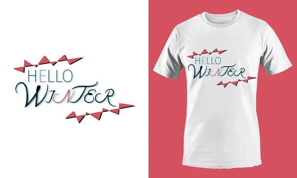 Encanta Winter Shirt Design Illustration — Vector de stock