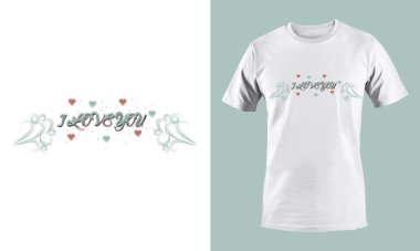 I Love You Tişört Tasarımı