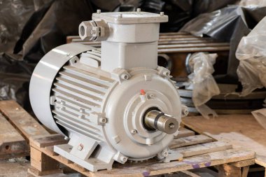 Large new high-power electric motor in stock.