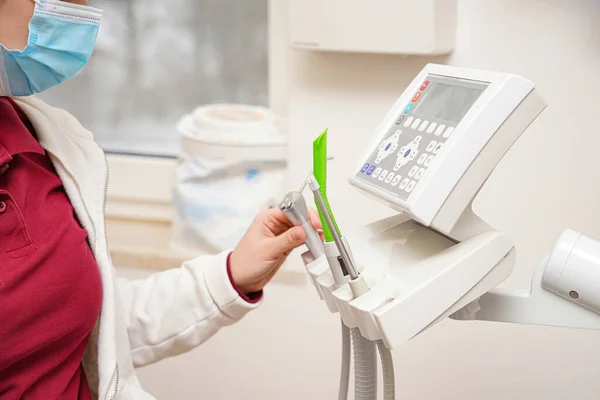 stock image special instruments of the dentist for examination and treatment of teeth in the oral cavity.