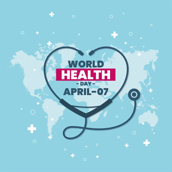 Journée Mondiale Santé Avril — Image vectorielle