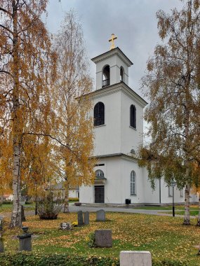 İsveç 'in Lycksele kasabasındaki kilise..