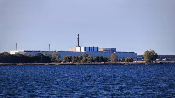 Utsikt Över Resterna Det Nedlagda Kärnkraftverket Lubmin Tyskland Stockfoto