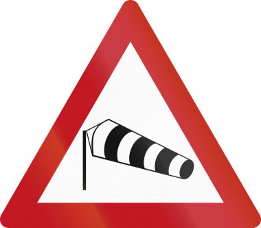 İsrail uyarı işareti - Soldan esen tehlikeli rüzgarlar.