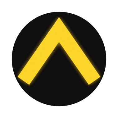 Almanya 'daki tramvaylar için sinyal değiştir - Maksimum 15 kmh - Sarı sürüm.