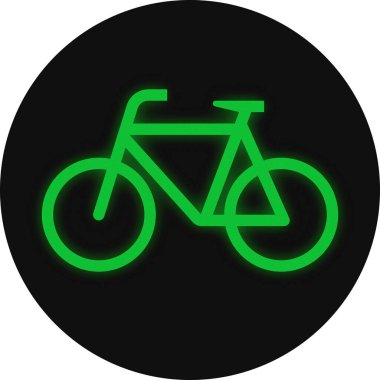 Almanya 'da trafik ışığı - Bisikletler için yeşil trafik ışığı.