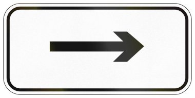 Çin 'de ilave yol tabelası.