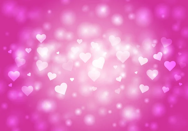 ハートのピンクの背景 バレンタインデーの愛の関係の休日のイベントのお祝いのコンセプト — ストックベクタ