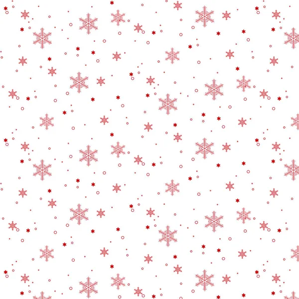 Czerwony Płatek Śniegu Świetne Tapetę Boże Narodzenie Dekoracyjne Tło Ilustracja — Wektor stockowy