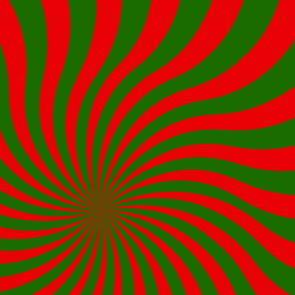 stock vector Christmas Swirling pattern background. Vortex starburst red and green spiral twirl square.Good idea for your holiday.Converging psychadelic scalable stripes. Vector illustration.