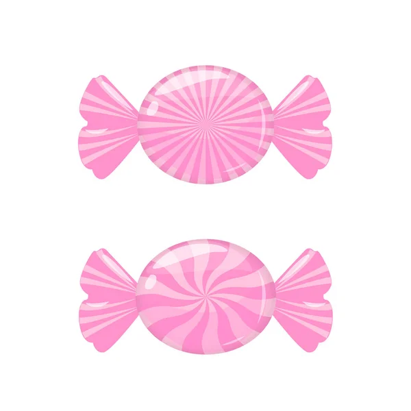Pink Candies Design Element Christmas New Year Birthday Party Vector Ilustración De Stock