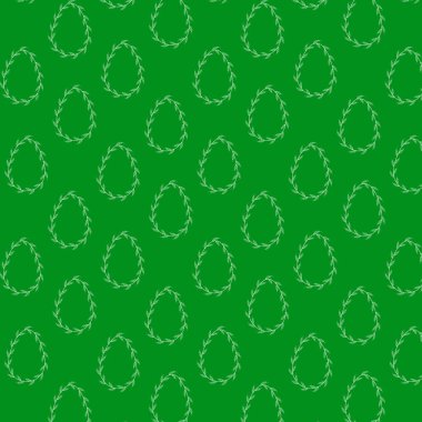 Hand drawn easter wreath patern. For postcard, card, invitation, poster, banner template lettering typography. Seasons Greetings. Vector illustration.