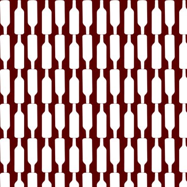 Şarap şişesinin silueti kusursuz. Ulusal Şarap Günü. 25 Mayıs. Posterler, logolar, etiketler, etiketler, çıkartmalar, ürün ambalaj tasarımı vs. için. Vektör illüstrasyonu.