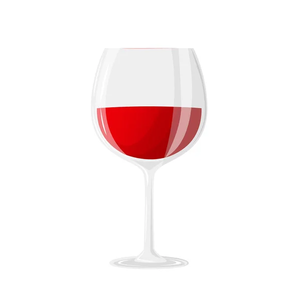 Glas Wein Vorhanden Nationaler Tag Des Weins Alkoholisches Getränk Kann — Stockvektor