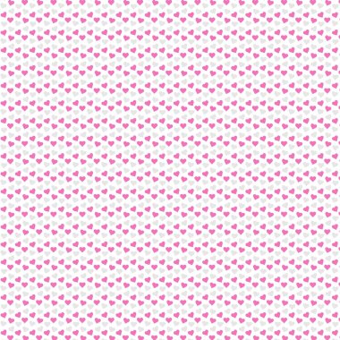 Kusursuz desenli pembe ve gri kalpler. Aşk Konsepti. Sevgililer günün kutlu olsun, kadınlar günü tatili, flört daveti, düğün ya da evlilik tebrik kartı tasarımı. Vektör romantik.