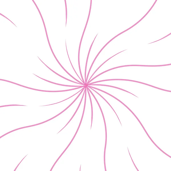 Pink Swirling Pattern Background Vortex Starburst Spiral Twirl Square Helix — Stock Vector
