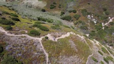 Praia Da Ursa Cabo da Roca Park Doğal Sintra Sahili Portekiz 360 hava manzaralı