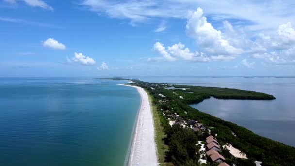 Captiva Island Florida Junto Sanibel Island Vista Aérea Con Hermosas — Vídeos de Stock