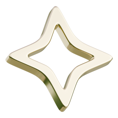 Altın tonlu yuvarlak yıldız simgesi markalaşma, UI rozetleri veya röfleler için uygundur.