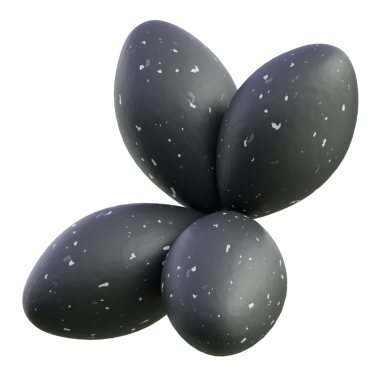 Doğa, spa veya minimal tasarım için uygun su damlacıkları ile üç pürüzsüz siyah çakıl yakın çekim fotoğraf.