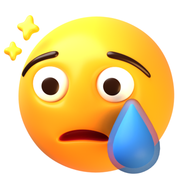 Expresses sadness, sympathy, or disappointment, suitable for social media, messaging apps, and emotional content.