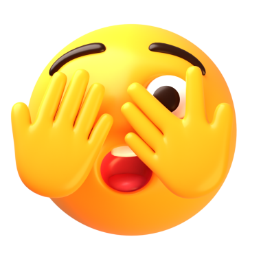 Expresses playful secrecy or teasing, suitable for social media, messaging, and digital communication.