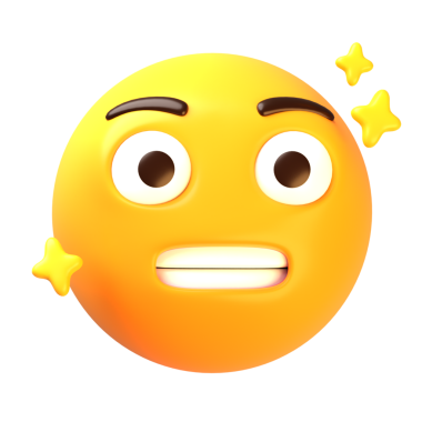 Expressive smiling emoji with stars, ideal for digital communication, social media, and messaging app icons.