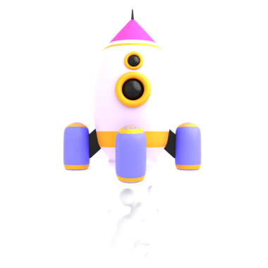 Futuristic robot with rocket features, designed for tech, innovation, and space-themed digital projects.