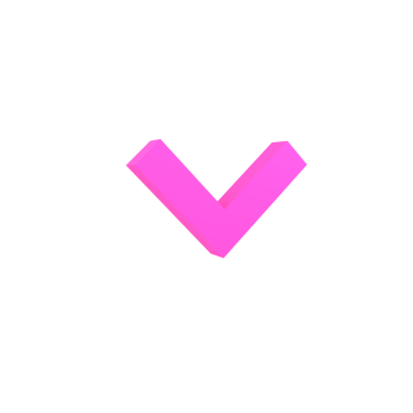 Simple pink checkmark icon useful for confirmations, approvals, and positive indicators in digital interfaces.