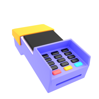 Vivid POS terminal for retail transactions, ideal for marketing displays, point-of-sale setups, and customer service environments.