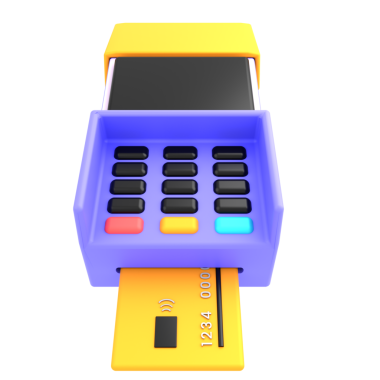 Digital POS device used for electronic transactions in retail and hospitality industries.