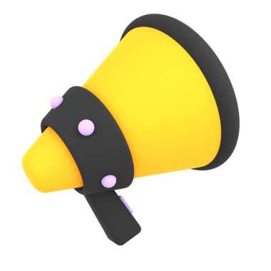 A vibrant 3D school bell with a black strap, ideal for education and notification visual content.