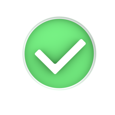 Simple green checkmark icon symbolizing success, approval, or confirmation for use in digital interfaces and marketing.